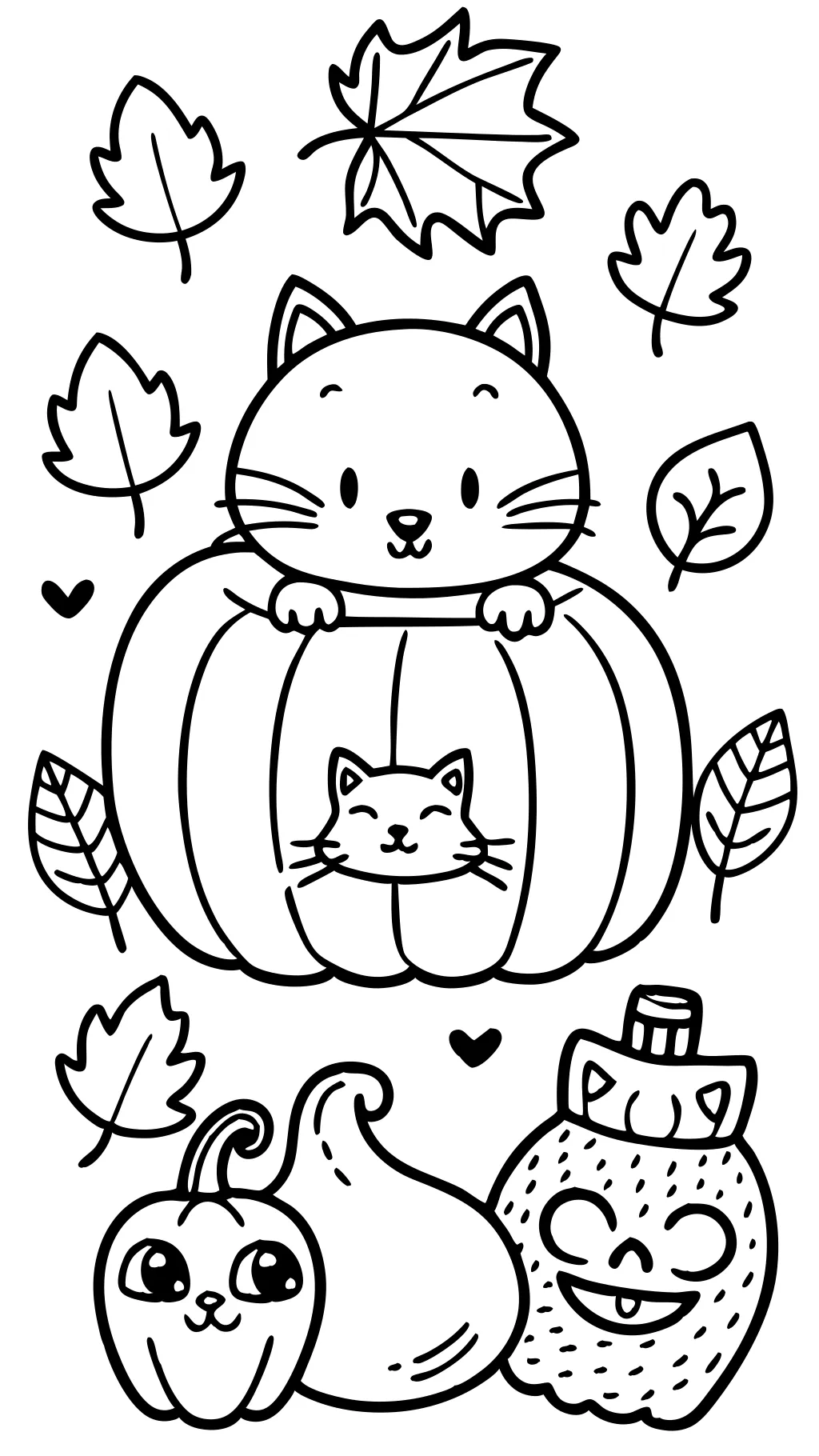 printable fall coloring pages